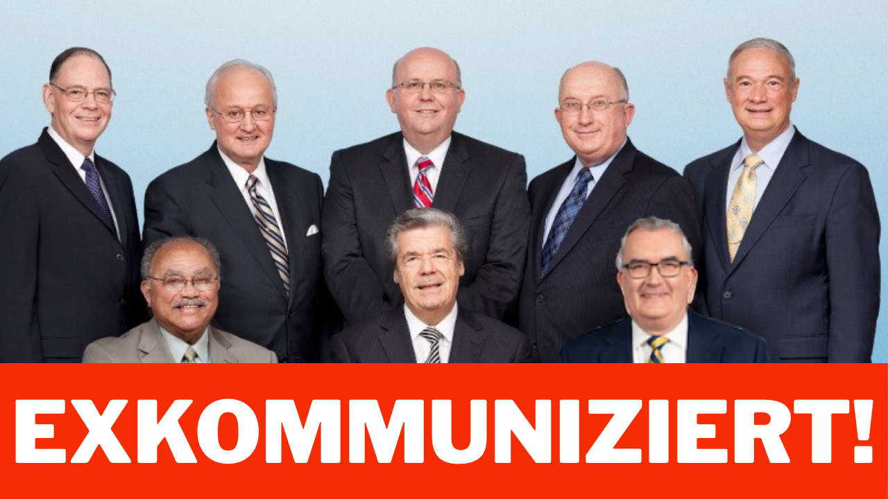 Eilmeldung! Acht Mitglieder der Leitenden Körperschaft wurden exkommuniziert.